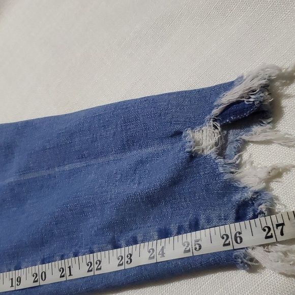 Abercrombie & Fitch Distressed Super Skinny Ankle Mid Rise Jeans Size 16/33 - Picture 13 of 13